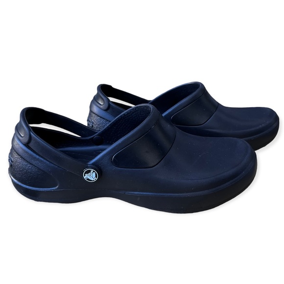 CROCS Black Mercy Slip Resistant Work Clog Sz 7 - Picture 2 of 15